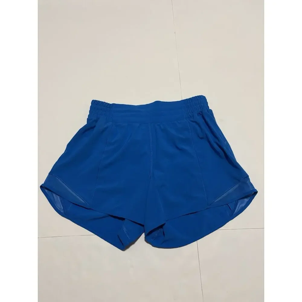 Lululemon Speed Up Running Shorts Women’s Size 6 Blue Lined Athletic Activewear